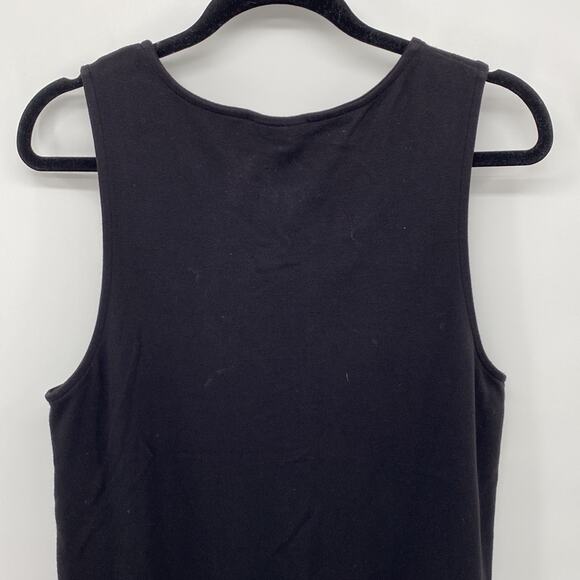 TALBOTS Black Button Side Stretchy Jumper Small - Picture 7 of 7